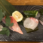 横須賀夜市 - 刺身六点盛り一人前