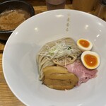 麦の道 すぐれ - 味玉のせ濃厚つけ麺1250円