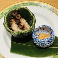 広島 鮨 天ぷら いわい - 煮だこ、あん肝