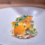 ARMONICO - 佐伯市蒲江　蛤と黄色ズッキーニのスパゲティーニ　熟成ボッタルガの余韻