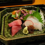 温味 - 北海道産 秋刀魚のたたき メジマグロ 鮃(ひらめ)