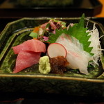 温味 - 北海道産 秋刀魚のたたき メジマグロ 鮃(ひらめ)