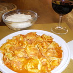 Mercato Centrale Firenze - Tortellini con salsa di pomodoro