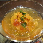 ブラッセリー トモ - 玉ねぎ、ずわいがに、うにのジュレ