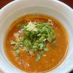 麺屋 えん寺 - ベジポタ辛つけ麺(大盛り)