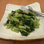 食べ放題 餃子や - 季節野菜のニンニク風味炒め　ニンニク効いていて美味しかったです♪