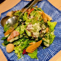 和食 いぶり別邸 - 燻製野菜のサラダ仕立て