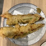 野菜酒場あしおと - えびちゃん天ぷら