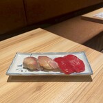 鮨マニシ - しまあじ、赤身！