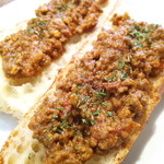 挽肉カレーのタルティーヌ 2014.10.18