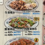 日高屋 - メニュー