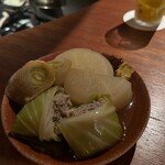 dooop - 鴨と筍のロールキャベツ・大根・ポワロ（西洋ネギ）