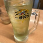日高屋 - 緑茶ハイ