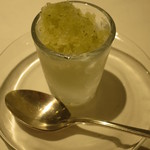 リストランテ サクラ - ＜2014年10月＞胡瓜と林檎のグラニテ