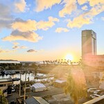 秀花園 湯の花膳 - テラスからの日の出