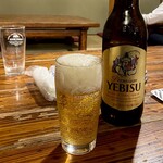 みますや - 壜ビールはエビス、サッポロラガ、アサヒのドライ三種。