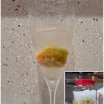 Haruka Murooka - 青梅ソーダ
      和歌山県の藏光農園さんの青梅を、梅と砂糖だけでシロップを作り炭酸水で割った青梅ソーダ