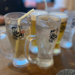 炭火焼き らくざ - 食べログのクーポンで、“ドリンク1杯プレゼントの恩恵を受けました♡