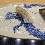 鮨旬美西川 - 真鯛昆布締め握り