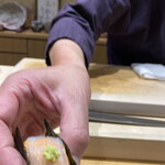 鮨旬美西川 - ウニイカ握り