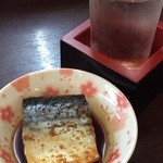 金山かどや - 冷や酒＋鯖味噌煮