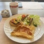 レ・カドゥ・サンセ - クレープランチ　戸田さんお手製のミニピザも付いてます♪