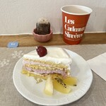レ・カドゥ・サンセ - こちらが先生こだわりのショートケーキ　食べやすい上に美味しい(๑˃̵ᴗ˂̵)