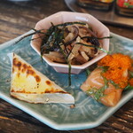 アゲダチ - アテ盛りセット（おまかせ肴二種＆鮮魚一種）