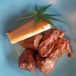 316858206 - 奥久慈軍鶏、手前から砂肝、ハツ、ササミ