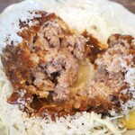 アゲダチ - メンチカツ チーズトッピング