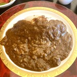 Naka Karuizawa Country Club Restaurant - 「国産牛のビーフカレー」のルー全掛け。