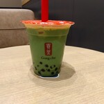 貢茶 - ドリンク写真:抹茶ミルクティーSサイズ甘さ普通氷少なめパール620円