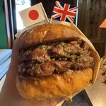 THE GRABBER hamburger pub - 【1st Anniversary】 『ROAL CROWN BUTTER  W BURGER¥3,080』 『lunch drink¥165』