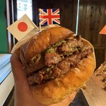 THE GRABBER hamburger pub - 【1st Anniversary】 『ROAL CROWN BUTTER  W BURGER¥3,080』 『lunch drink¥165』