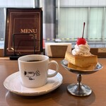 神保町ブックセンター - 『神保町ブックセンタープリン¥650』 『Drink Set¥500』