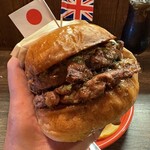 THE GRABBER hamburger pub - 【1st Anniversary】 『ROAL CROWN BUTTER  W BURGER¥3,080』 『lunch drink¥165』