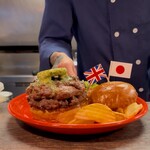 THE GRABBER hamburger pub - 【1st Anniversary】 『ROAL CROWN BUTTER  W BURGER¥3,080』 『lunch drink¥165』