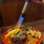 THE GRABBER hamburger pub - 【1st Anniversary】 『ROAL CROWN BUTTER  W BURGER¥3,080』 『lunch drink¥165』