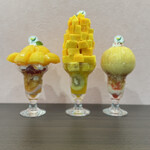 フルーツすぎ - マンゴー、プラム、桃