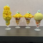 フルーツすぎ - マンゴー、プラム、桃