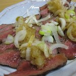 炭火串焼き「昌」 - 牛ハツタタキ　\400-