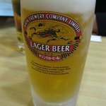 炭火串焼き「昌」 - 生ビールはキリンラガー