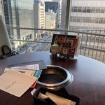 牛兵衛 草庵 - 窓側の席の景色