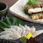 居酒屋　うみ幸 - アナゴ造りとアナゴ白焼