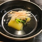 食堂みかん - ナスとモロヘイアのお椀