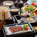 人形町今半 - 料理写真:網焼ステーキ膳【特上ロース80g】