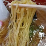 金長 - 麺アップ。