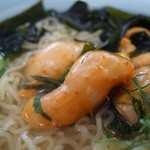 （2014/8月）「ほやラーメン」ほやのアップ写真