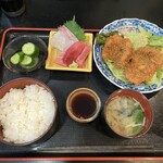 あざみ - 今日の日替りは鱧フライ付きでした‼️