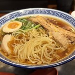 東京らあめんタワー - ■醤油炙り厚切りチャーシューめん＋味付き半熟玉子¥1,450